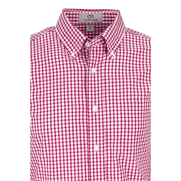 Easy-Care Gingham Check Shirt - Easy-Care Gingham Check Shirt - Image 48 of 48