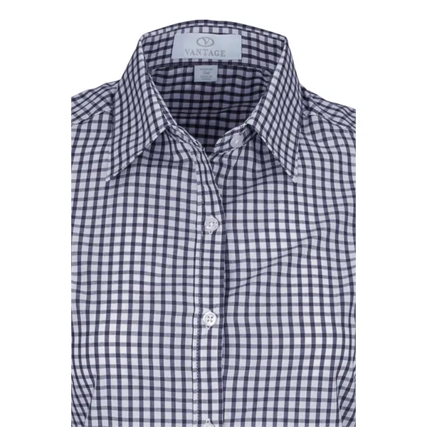 Women's Easy-Care Gingham Check Shirt - Women's Easy-Care Gingham Check Shirt - Image 12 of 34