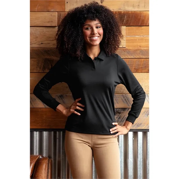 Women's Omega Long Sleeve Solid Mesh Tech Polo - Women's Omega Long Sleeve Solid Mesh Tech Polo - Image 1 of 30
