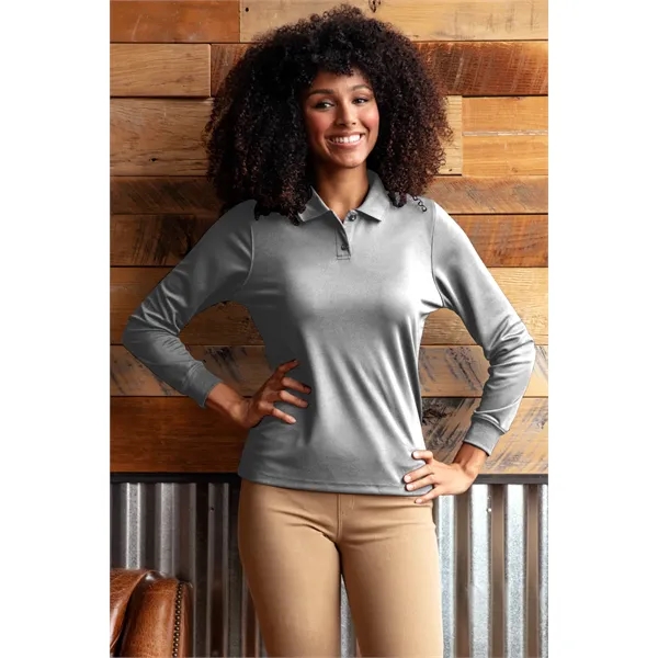 Women's Omega Long Sleeve Solid Mesh Tech Polo - Women's Omega Long Sleeve Solid Mesh Tech Polo - Image 8 of 30