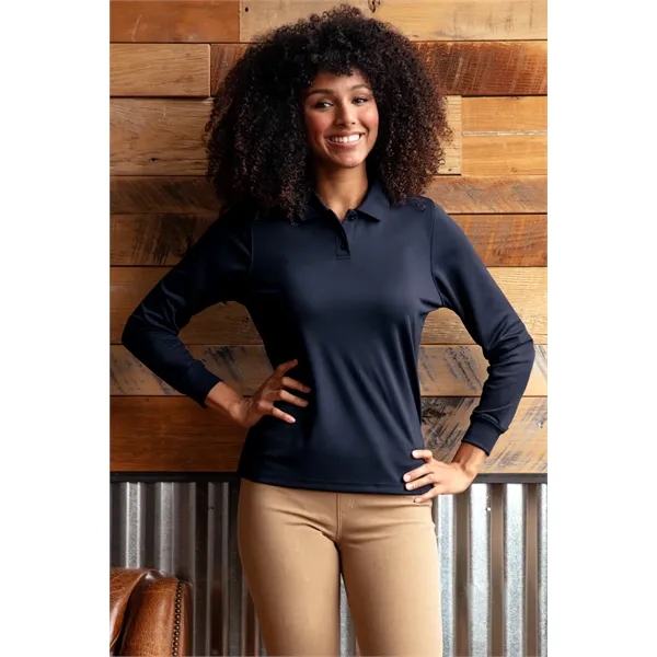 Women's Omega Long Sleeve Solid Mesh Tech Polo - Women's Omega Long Sleeve Solid Mesh Tech Polo - Image 15 of 30