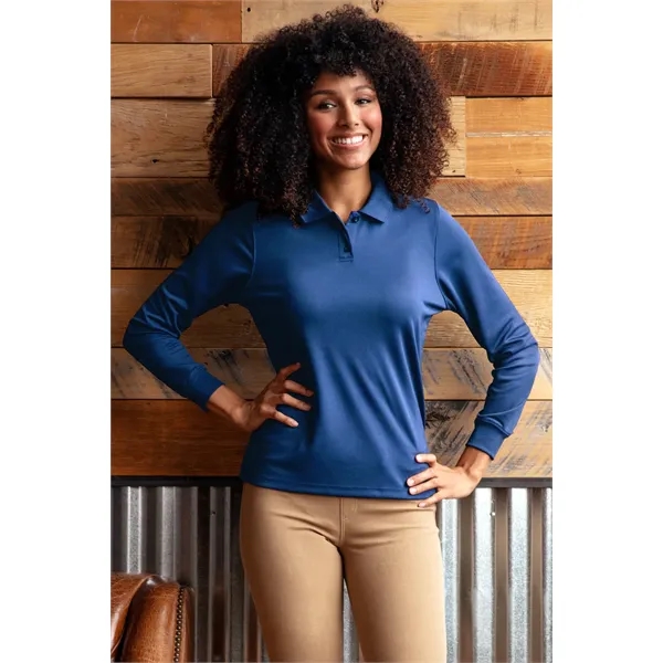 Women's Omega Long Sleeve Solid Mesh Tech Polo - Women's Omega Long Sleeve Solid Mesh Tech Polo - Image 21 of 30