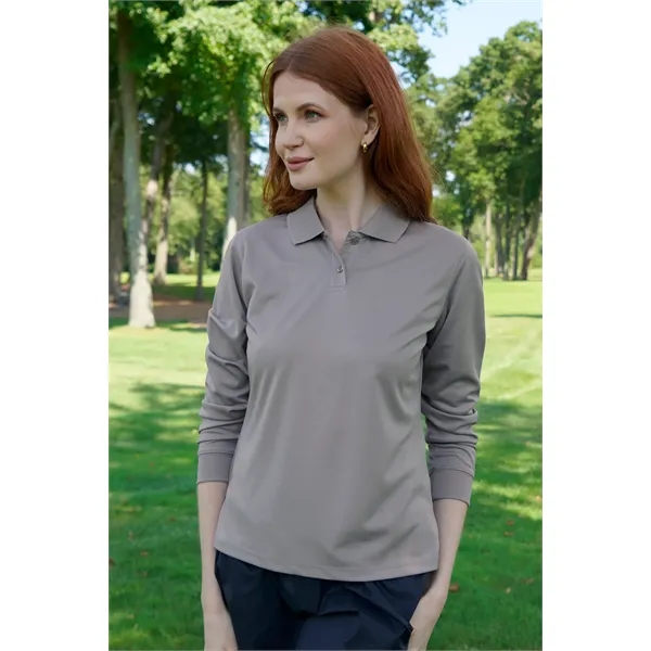 Women's Omega Long Sleeve Solid Mesh Tech Polo - Women's Omega Long Sleeve Solid Mesh Tech Polo - Image 30 of 30