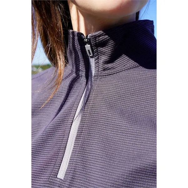 Women's Grid  1/4 Zip Pullover - Women's Grid  1/4 Zip Pullover - Image 6 of 16