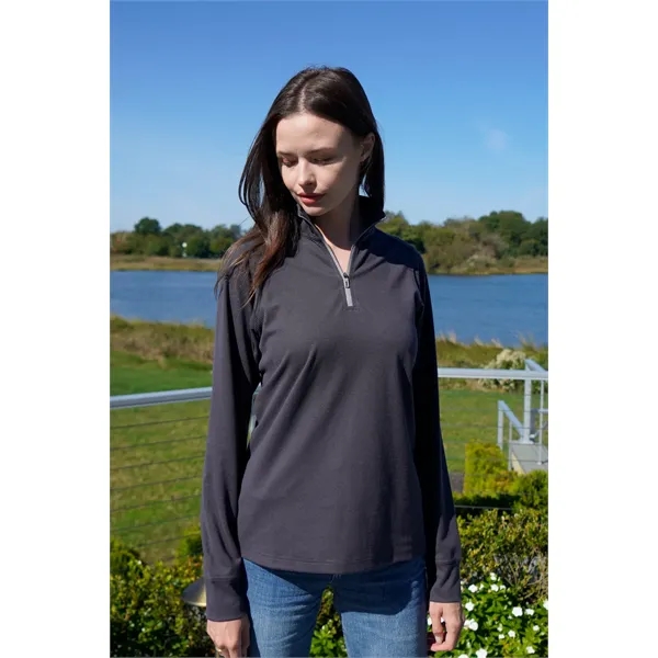 Women's Grid  1/4 Zip Pullover - Women's Grid  1/4 Zip Pullover - Image 16 of 16