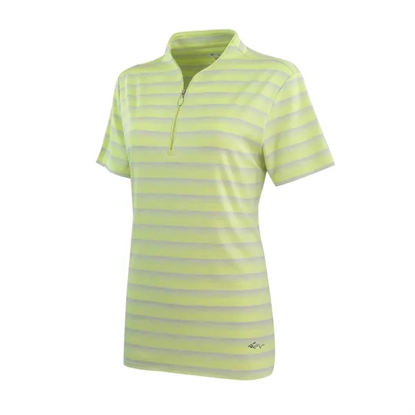 Women's Greg Norman LAB Stripe Polo - Women's Greg Norman LAB Stripe Polo - Image 15 of 22