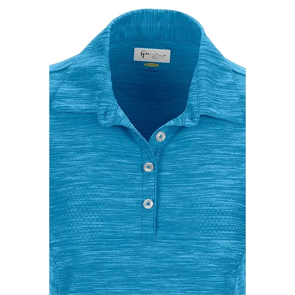 Women's Greg Norman Play Dry® Heather Solid Polo - Women's Greg Norman Play Dry® Heather Solid Polo - Image 3 of 27