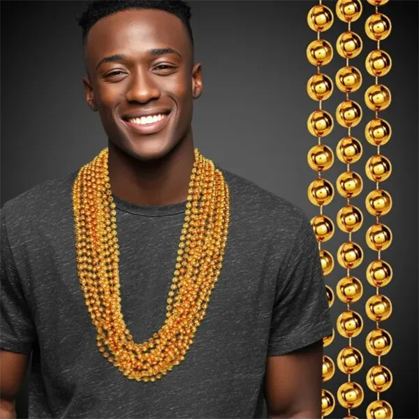 Metallic Beaded Necklace - Metallic Beaded Necklace - Image 18 of 35