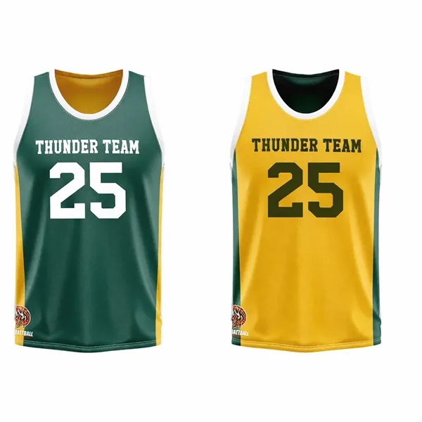 Reversible Basketball Jersey Sublimation - (Multiple Fabric) - Reversible Basketball Jersey Sublimation - (Multiple Fabric) - Image 0 of 0