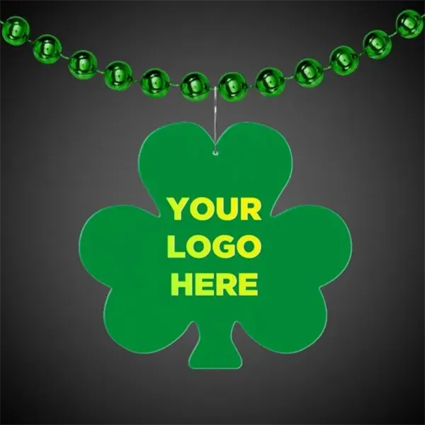 2 1/2" Clip On Shamrock Medallion Badge - 2 1/2" Clip On Shamrock Medallion Badge - Image 0 of 3
