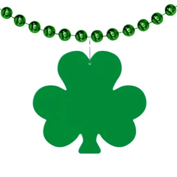 2 1/2" Clip On Shamrock Medallion Badge - 2 1/2" Clip On Shamrock Medallion Badge - Image 2 of 3