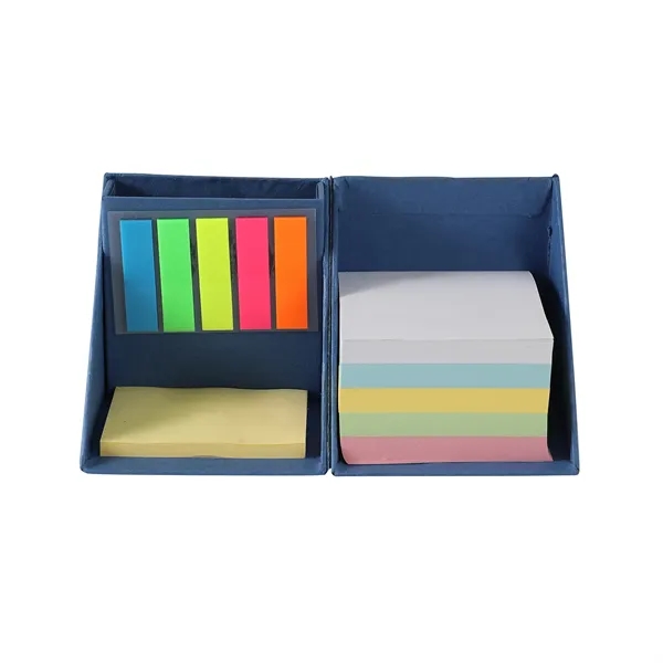 Foldable Paper Cubes Sticky Notes & Tabs Box W/ Pen Holder - Foldable Paper Cubes Sticky Notes & Tabs Box W/ Pen Holder - Image 4 of 8