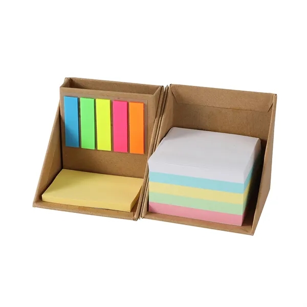 Foldable Paper Cubes Sticky Notes & Tabs Box W/ Pen Holder - Foldable Paper Cubes Sticky Notes & Tabs Box W/ Pen Holder - Image 5 of 8