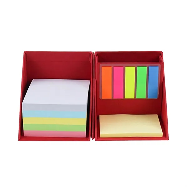 Foldable Paper Cubes Sticky Notes & Tabs Box W/ Pen Holder - Foldable Paper Cubes Sticky Notes & Tabs Box W/ Pen Holder - Image 6 of 8