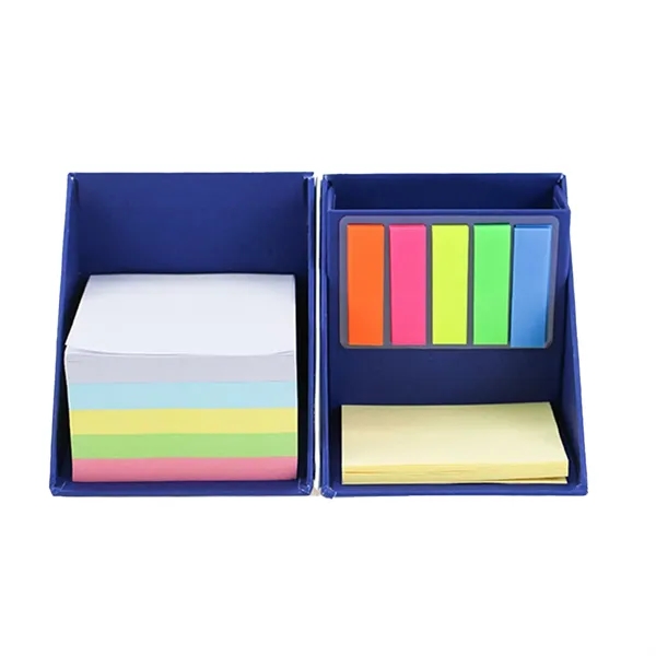 Foldable Paper Cubes Sticky Notes & Tabs Box W/ Pen Holder - Foldable Paper Cubes Sticky Notes & Tabs Box W/ Pen Holder - Image 7 of 8