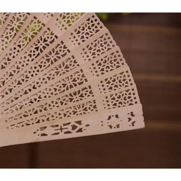 Personalized Customized Wooden Fan,Sandalwood Hand Fan - Personalized Customized Wooden Fan,Sandalwood Hand Fan - Image 2 of 4