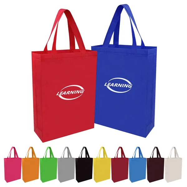 75GSM Non Woven Reusable Grocery Shopping Tote Bag W/ Gusset - 75GSM Non Woven Reusable Grocery Shopping Tote Bag W/ Gusset - Image 0 of 4
