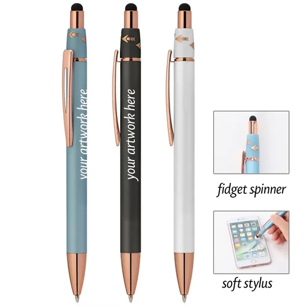 Orbit Spinner Metal Pen With Stylus - Orbit Spinner Metal Pen With Stylus - Image 0 of 1
