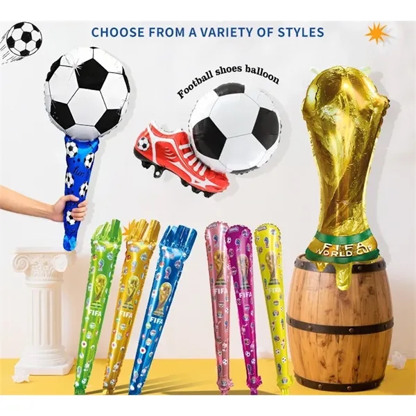 Soccer Fan Cheering Party Pack - Inflatables & Headbands - Soccer Fan Cheering Party Pack - Inflatables & Headbands - Image 4 of 4