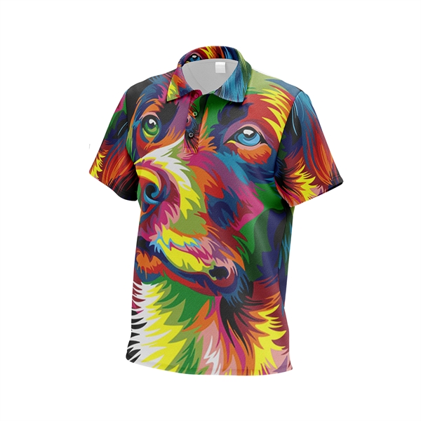 Men's Polo Shirts Dye Sublimated. Custom Golf Polo's. - Men's Polo Shirts Dye Sublimated. Custom Golf Polo's. - Image 0 of 10