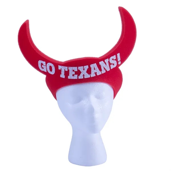 14" Foam Bull Horns Visor - 14" Foam Bull Horns Visor - Image 0 of 0