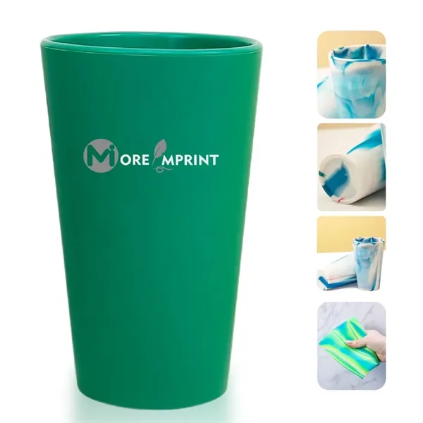 16 oz Food-grade Silicone Cup Pint Glass Drinkware - 16 oz Food-grade Silicone Cup Pint Glass Drinkware - Image 4 of 5