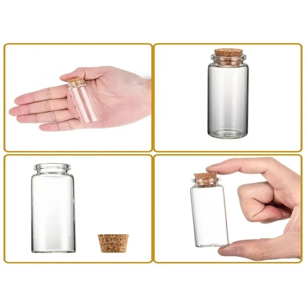 Transparent Glass Wishing With Cork Drift Bottles - Transparent Glass Wishing With Cork Drift Bottles - Image 2 of 4
