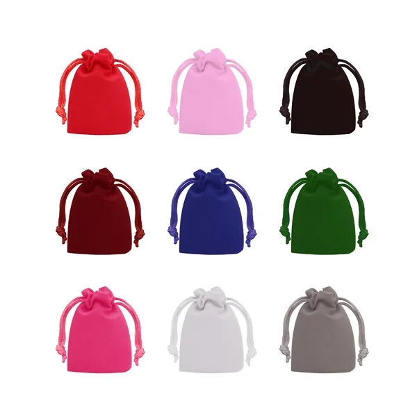 Mini Velvet Drawstring Bag Jewelry Gift Pouch - Mini Velvet Drawstring Bag Jewelry Gift Pouch - Image 1 of 3