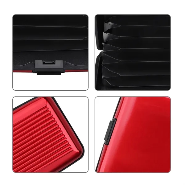 RFID Blocking Credit Card Holder With Snap Closure - RFID Blocking Credit Card Holder With Snap Closure - Image 3 of 4