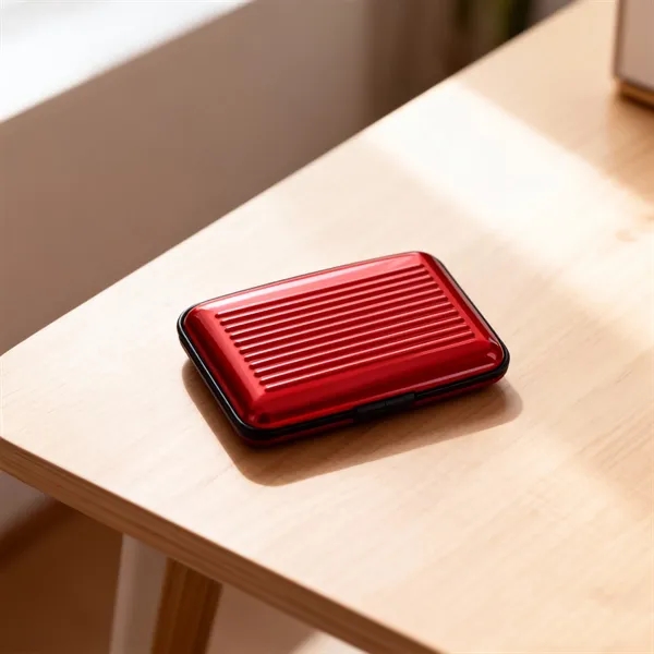 RFID Blocking Credit Card Holder With Snap Closure - RFID Blocking Credit Card Holder With Snap Closure - Image 4 of 4