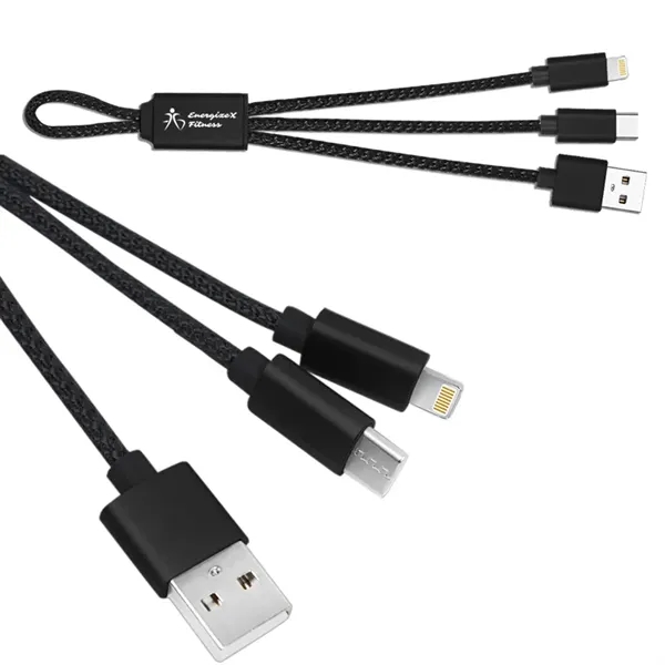 FlexCharge Duo USB-C & Lightning Cable - FlexCharge Duo USB-C & Lightning Cable - Image 0 of 4