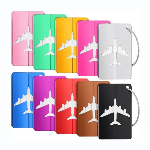 Aluminium Metal Travel Luggage Tags - Aluminium Metal Travel Luggage Tags - Image 1 of 1