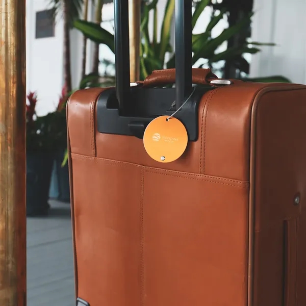 Round Aluminum Luggage Tag - Round Aluminum Luggage Tag - Image 1 of 2