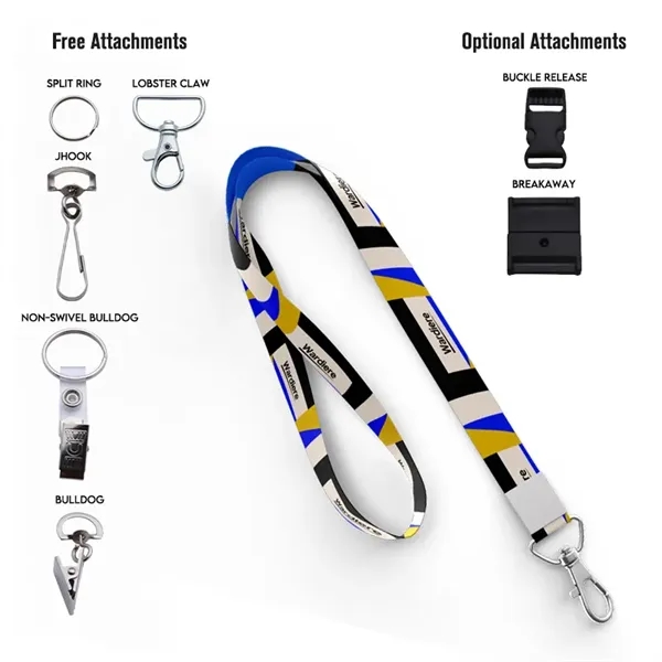 5/8" DYE SUBLIMATED LANYARD - 5/8" DYE SUBLIMATED LANYARD - Image 0 of 1