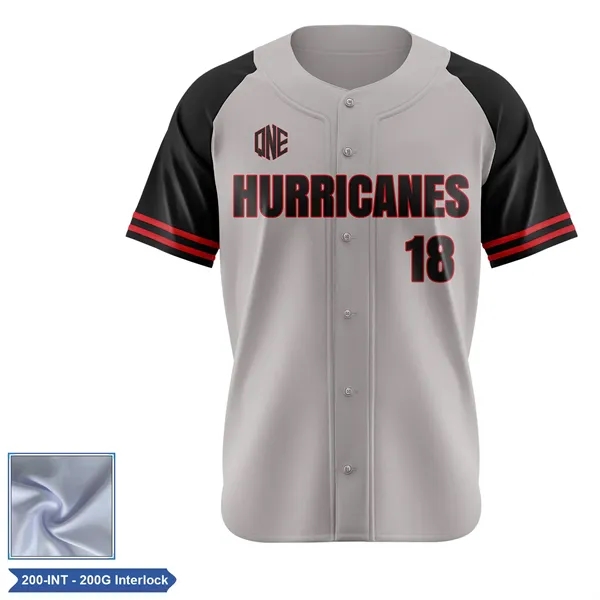Men's & Kids' Sublimation 200G Full-Button Baseball Jersey - Men's & Kids' Sublimation 200G Full-Button Baseball Jersey - Image 0 of 9