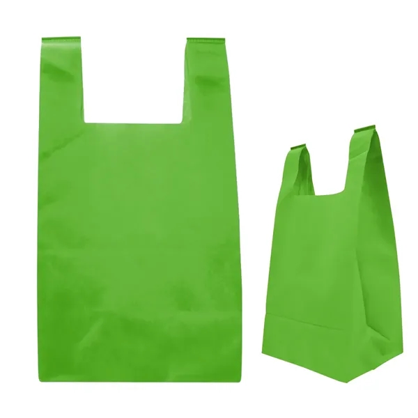 Reusable T-Shirt Style Non-Woven Tote Bag - Reusable T-Shirt Style Non-Woven Tote Bag - Image 2 of 6