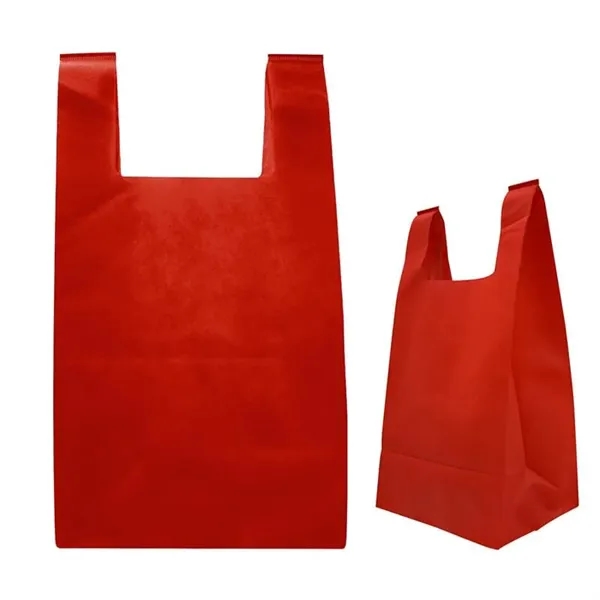 Reusable T-Shirt Style Non-Woven Tote Bag - Reusable T-Shirt Style Non-Woven Tote Bag - Image 3 of 6