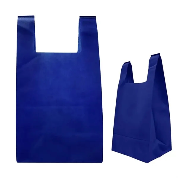 Reusable T-Shirt Style Non-Woven Tote Bag - Reusable T-Shirt Style Non-Woven Tote Bag - Image 4 of 6