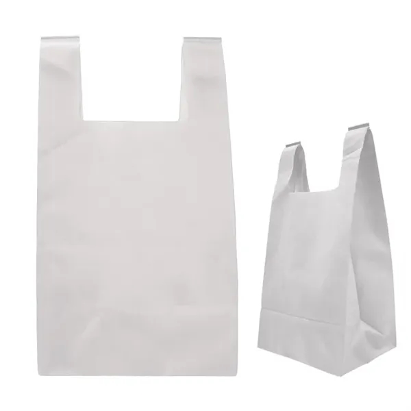 Reusable T-Shirt Style Non-Woven Tote Bag - Reusable T-Shirt Style Non-Woven Tote Bag - Image 5 of 6