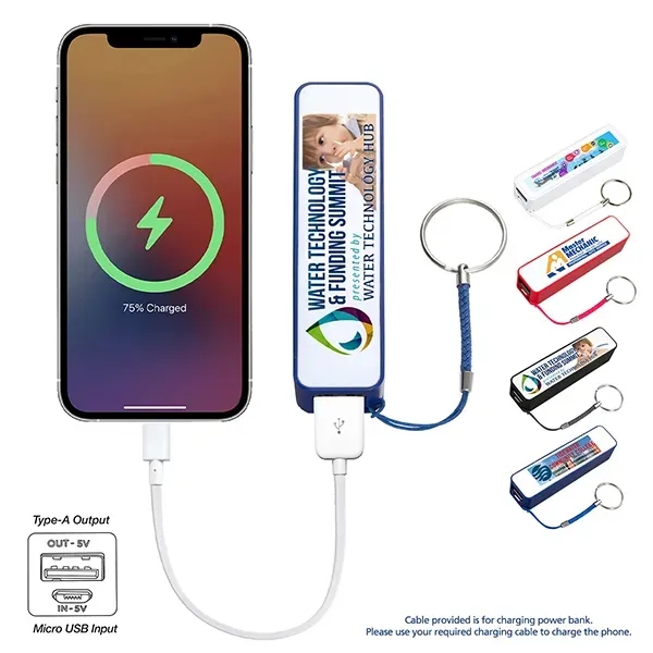 In Charge UL Listed 2200 mAh Portable Lithium Ion Power Bank