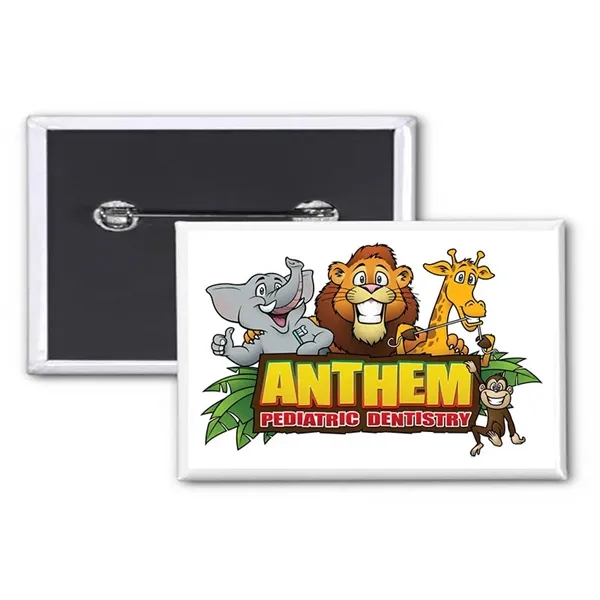 1.5" x 4.5" Rectangle Custom Button - 1.5" x 4.5" Rectangle Custom Button - Image 0 of 0