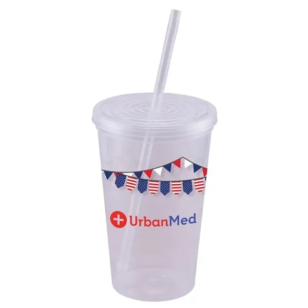 Core - - Full Color USA 22 Oz. Tumbler Cups - Core - - Full Color USA 22 Oz. Tumbler Cups - Image 1 of 7