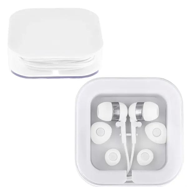 White Earbuds - Square Case - White Earbuds - Square Case - Image 6 of 6