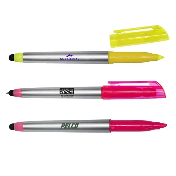Highlighter Pen with Stylus - Highlighter Pen with Stylus - Image 0 of 5