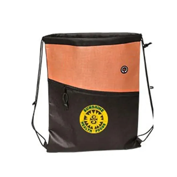Two-Toned Drawstring Knapsack - Two-Toned Drawstring Knapsack - Image 3 of 6