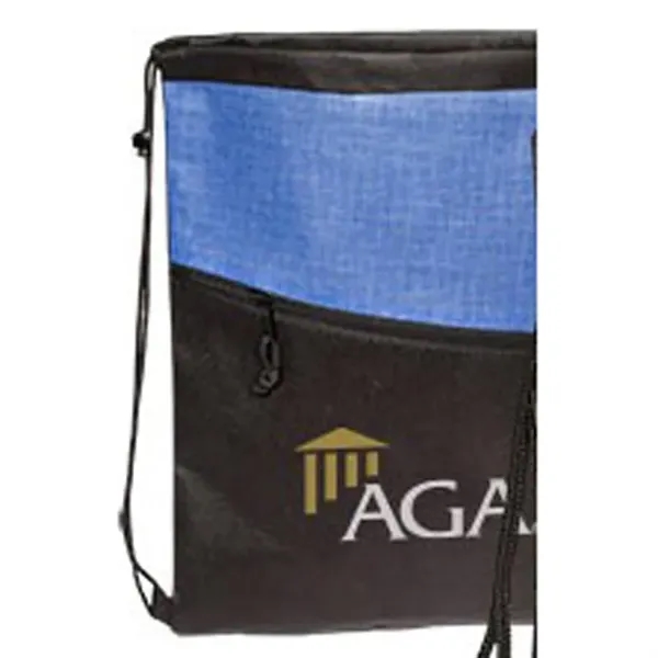 Two-Toned Drawstring Knapsack - Two-Toned Drawstring Knapsack - Image 6 of 6
