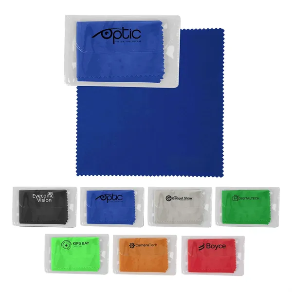 RPET Microfiber Cleaning Cloth In Case - RPET Microfiber Cleaning Cloth In Case - Image 0 of 7