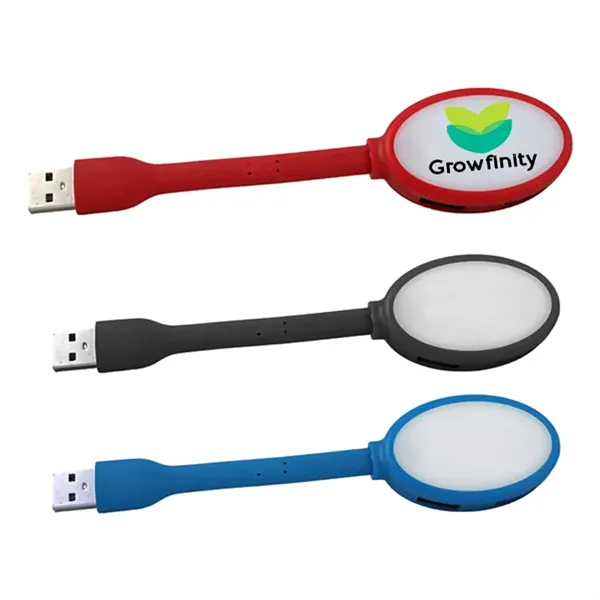 4 Port USB Hub With LED Light - 4 Port USB Hub With LED Light - Image 0 of 3