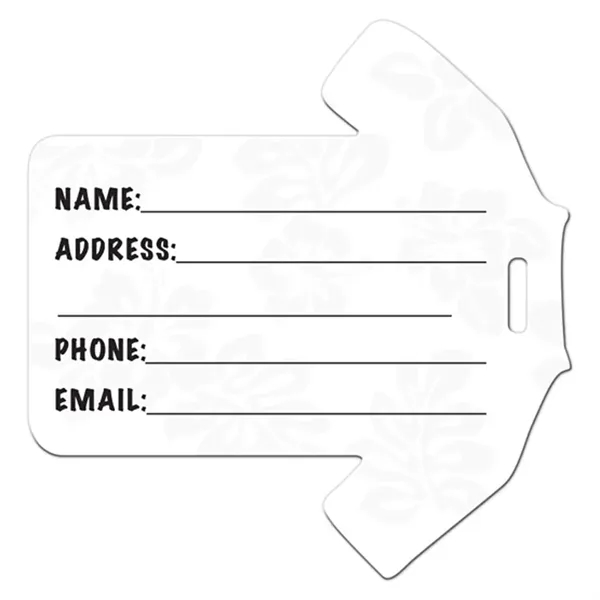 Stock Hawaiian Shirt Luggage Tag - Stock Hawaiian Shirt Luggage Tag - Image 1 of 1