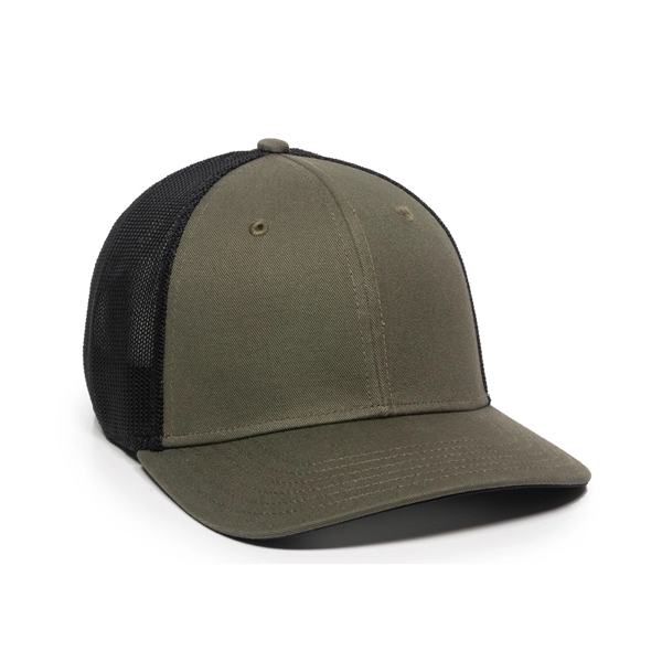 ProFlex Adjustable Premium Twill Mesh Back Cap - ProFlex Adjustable Premium Twill Mesh Back Cap - Image 10 of 20